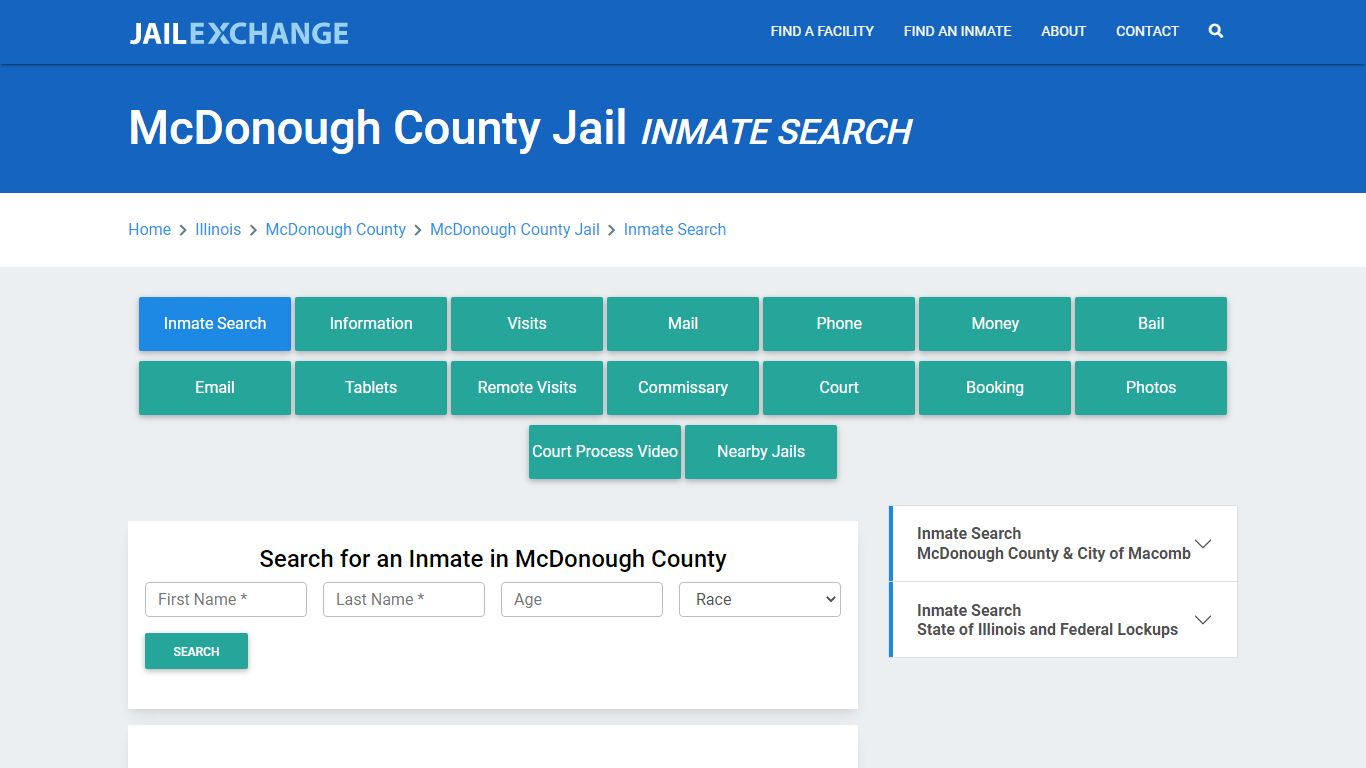 McDonough County Jail, IL Inmate Search: Roster & Mugshots