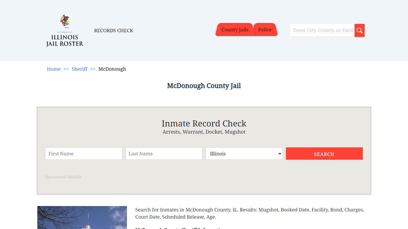 McDonough County Jail - Jail Roster Search